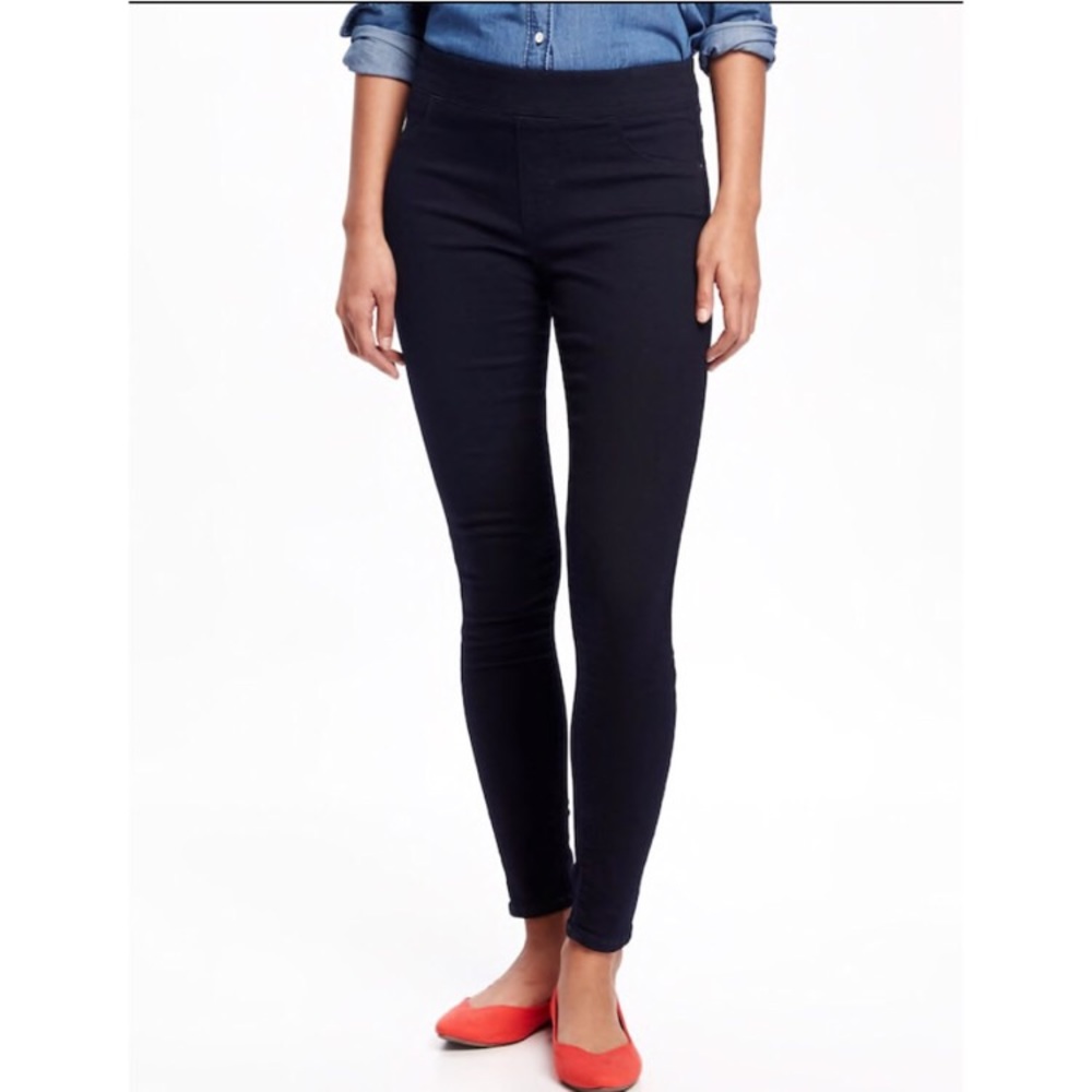 Mid-Rise RockStar Jeggings Maroon Colored